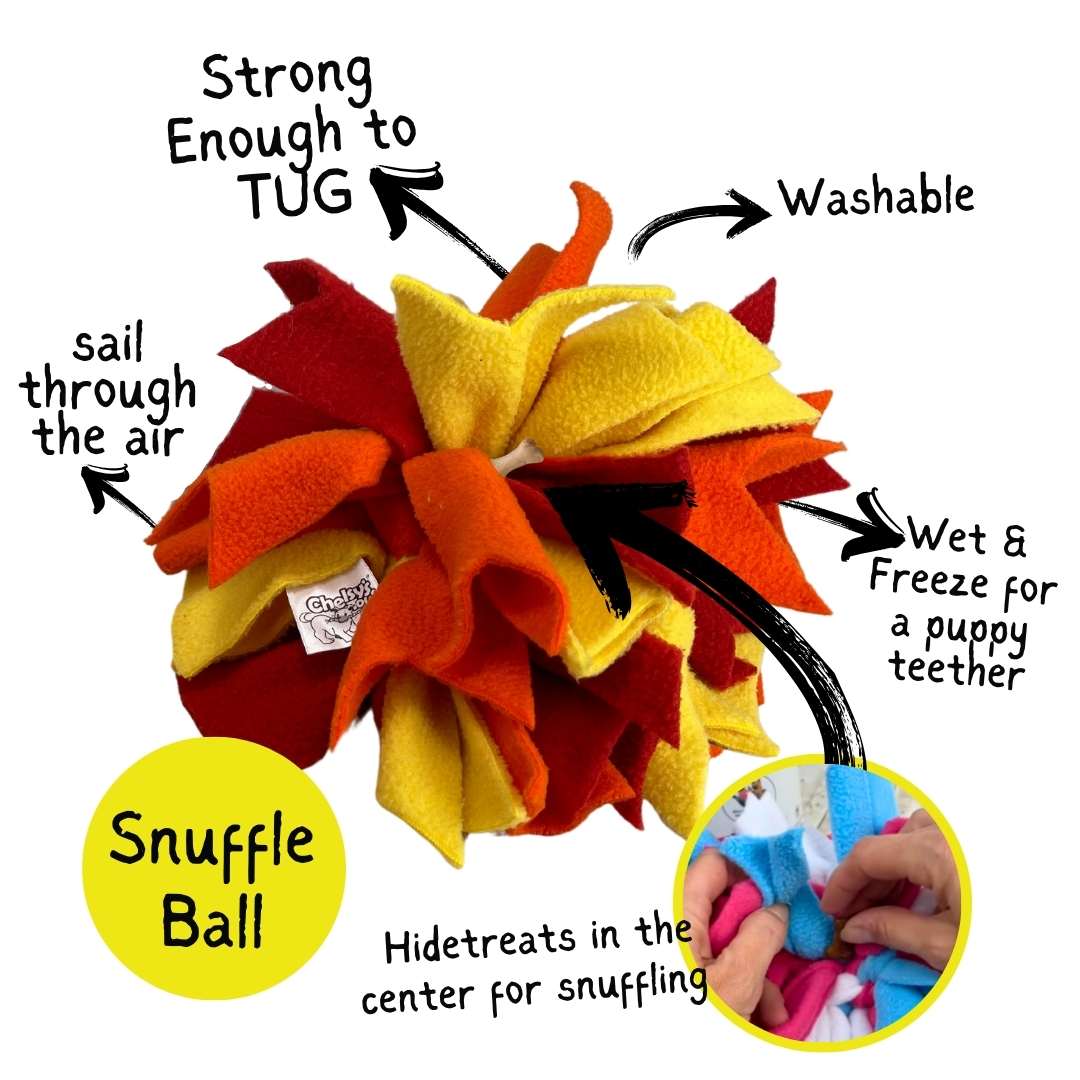 3-in-1 Bundle Enrichment Tube for Dogs - Tug Toy, Treat Dispenser & Snuffle Ball