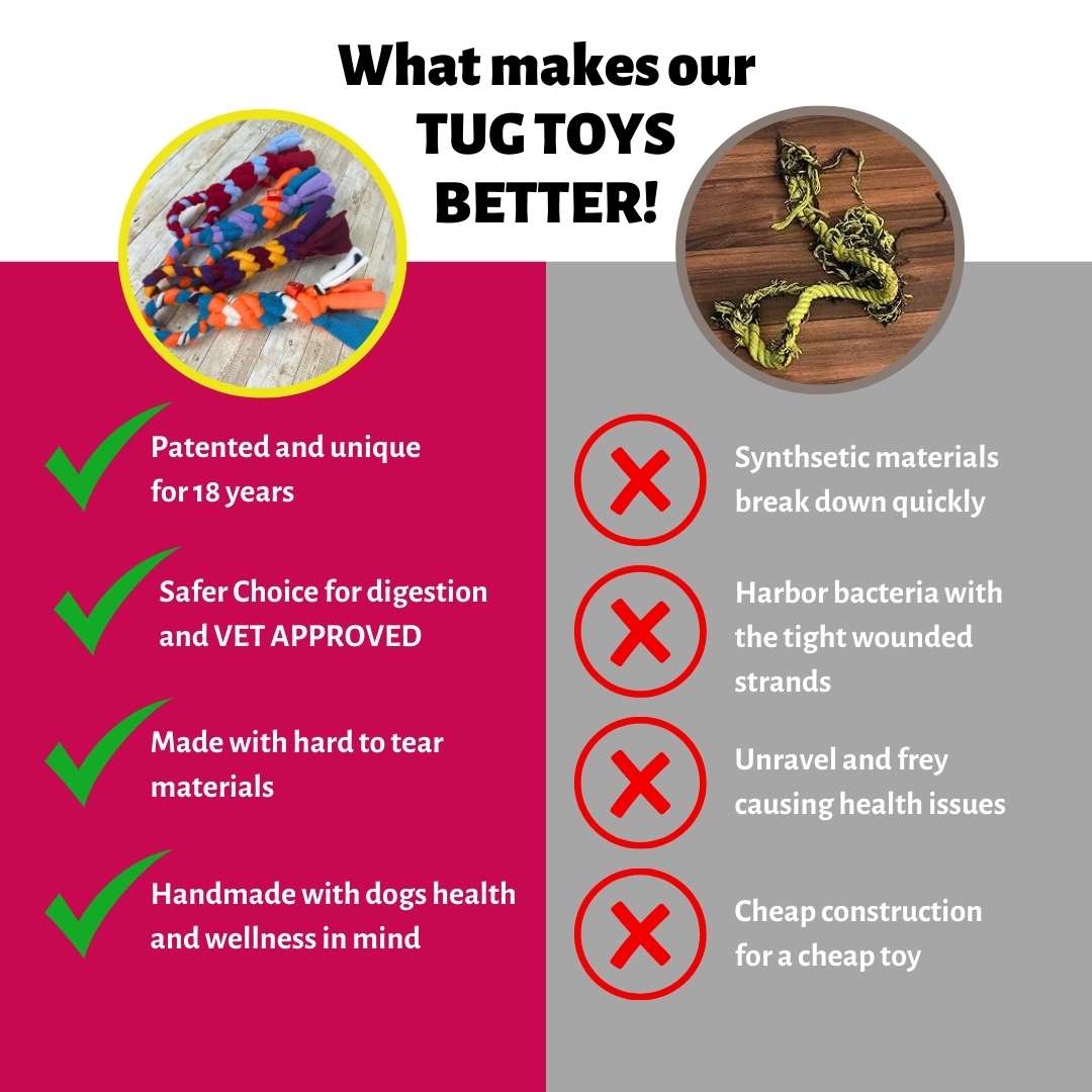 3-in-1 Bundle Enrichment Tube for Dogs - Tug Toy, Treat Dispenser & Snuffle Ball