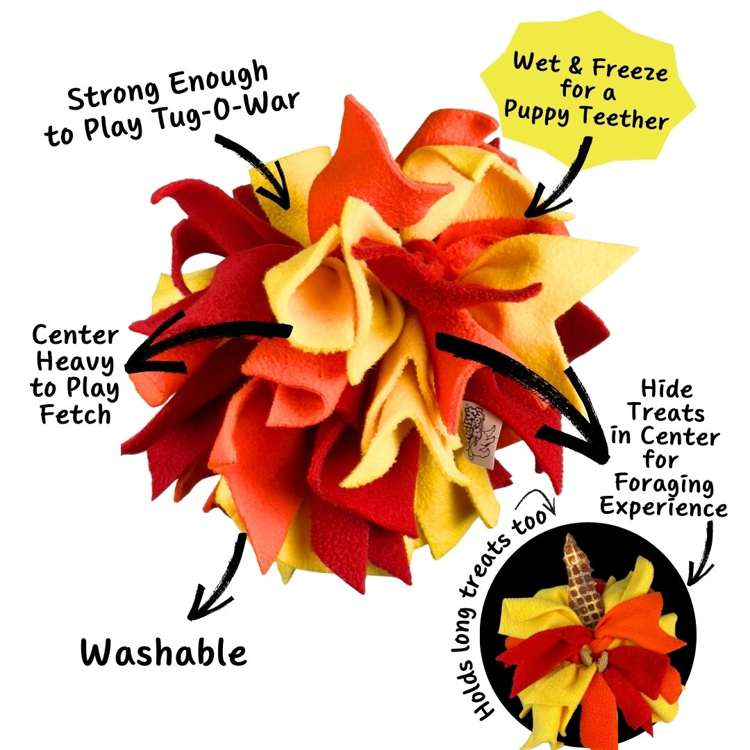 Interactive Snuffle Ball for Dogs | Slow-Play Treat and Brain Exercise for Puppies & Seniors