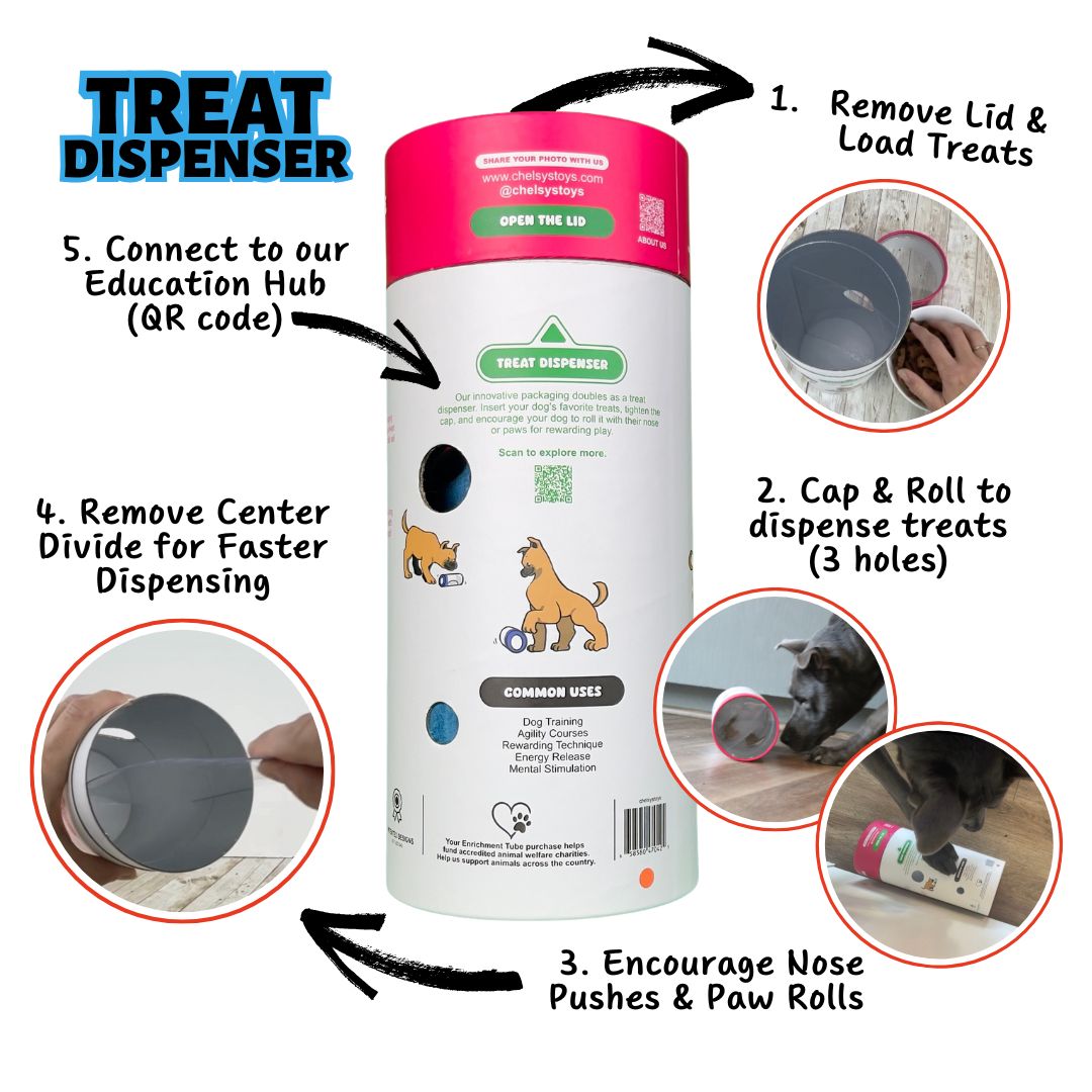 Adjustable Slow-Feed Treat Dispenser for Puppies and Seniors | Durable Enrichment Puzzle Toy for Mental Exercise and Calm Play