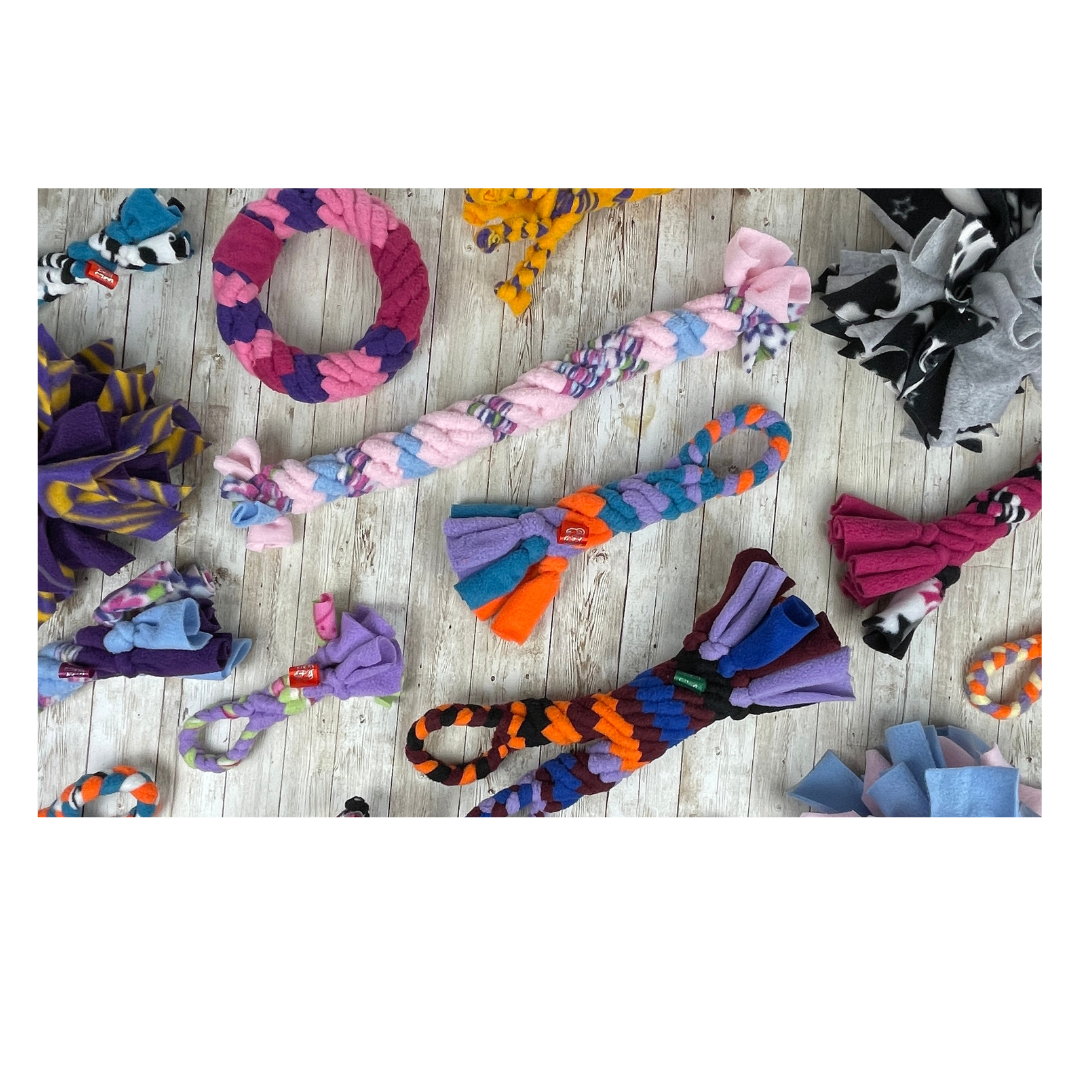 a picture that shows most of our tug toy variation