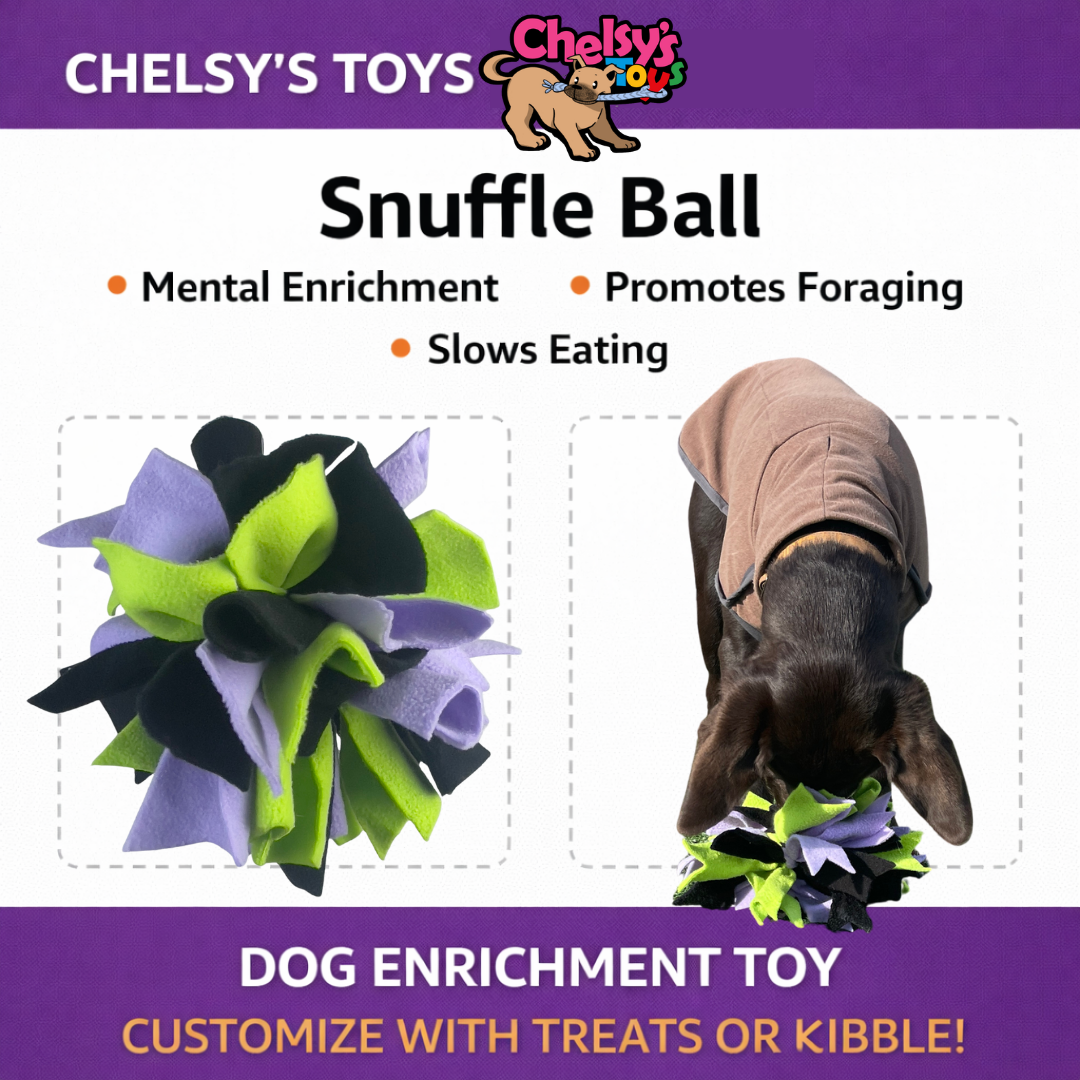 3-in-1 Bundle Enrichment Tube for Dogs - Tug Toy, Treat Dispenser & Snuffle Ball